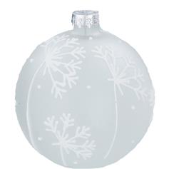 Glass Ball with Snowflakes
