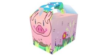 Lunch / Tea box - with ham sandwich