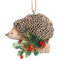 Hedgehog on Holly Log