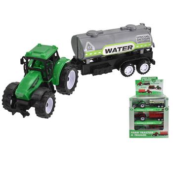 Tractor with Bucket and Water Bowser