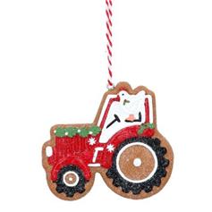 Gingerbread Tractor - Red