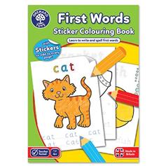 Sticker Colouring Book - First Words
