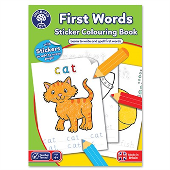 Sticker Colouring Book - First Words