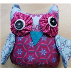 Owl - patchwork style, sm