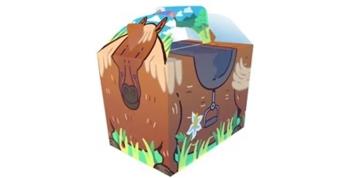 Lunch / Tea box - with chocolate spread sandwich