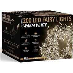 200 LED Fairy Lights - Warm White