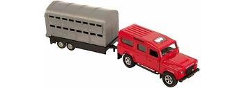 4x4 Livestock Trailer - red