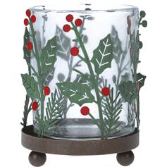 Holly Nite Lite Pot