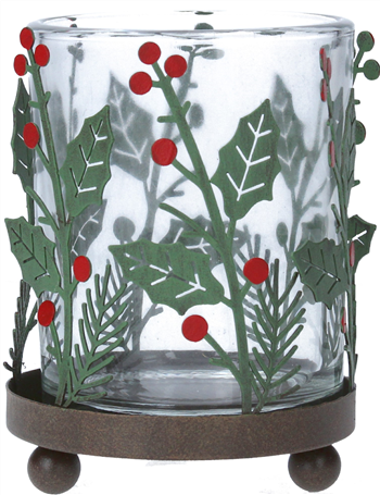 Holly Nite Lite Pot