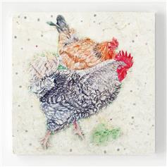 Hens Ahoy, marble coaster