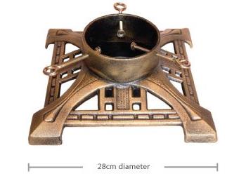 Antique Gold Lattice Christmas Tree stand - 11"