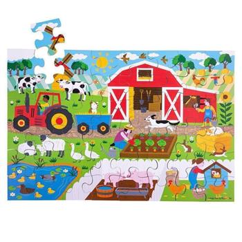 Farmyard - floor puzzle, 48 pcs