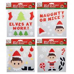 Christmas Elf gel stickers