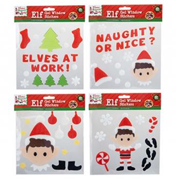 Christmas Elf gel stickers