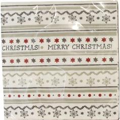 New England - Merry Christmas napkins