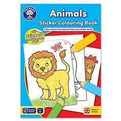 Sticker Colouring Book - Animals