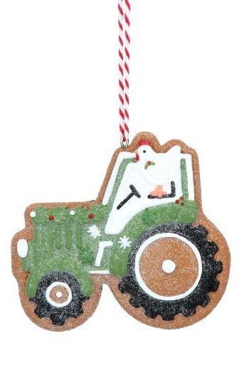 Gingerbread Tractor - Green