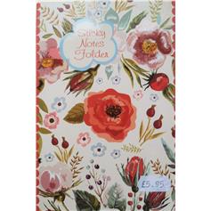 Vintage Blooms - sticky notes folder