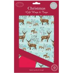 Winter Stags Christmas Wrap & Tags