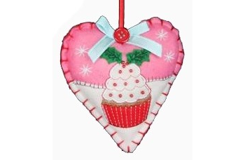 Bake-off Heart decoration - Pink