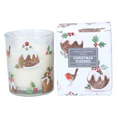 Christmas Pudding Candle Pot