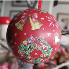 Nostalgia Tin Ball Box - Wreath & Bells