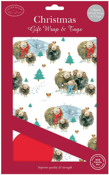 Huddling Herdwicks Christmas Wrap & Tags