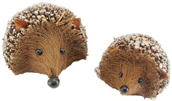 Twig Hedgehogs - with Glitter, 2as