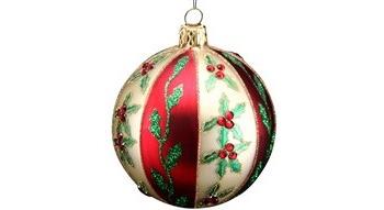 Nostalgia - Red & Gold Ball with Holly
