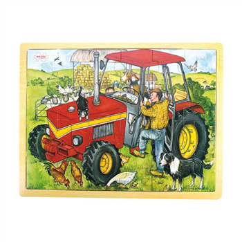 Tractor - puzzle tray, 24-pcs