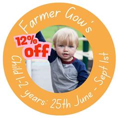 Child Day Ticket, 1 to 2 years - summer 26