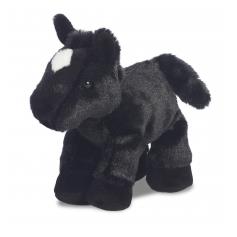 Beau Black Horse, 8" (Mini Flopsie)