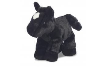 Beau Black Horse, 8" (Mini Flopsie)