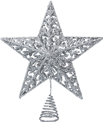 Star Tree Topper, silver/large