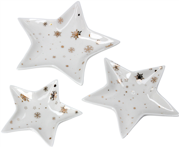 Star Trinket Plates, set of 3