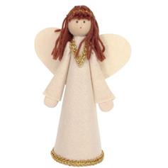 Angel Tree Topper, cream & gold