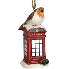 Robin on Telephone Box