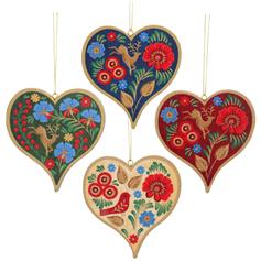Folk Art Heart - Blue