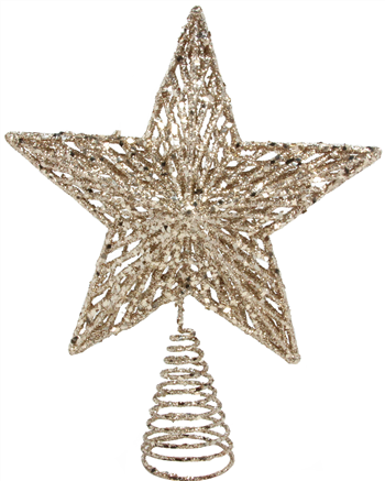 Star Tree Topper, gold/large