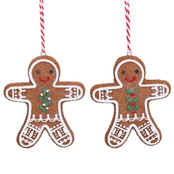 Gingerbread Man with Holly