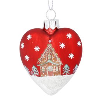 Heart with Gingerbread House