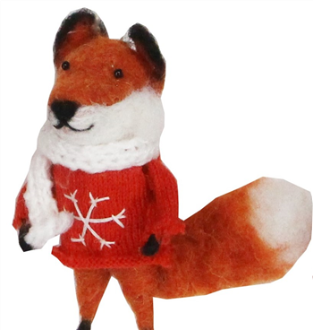 Fox with Snowflake