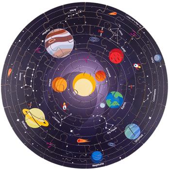 Solar System Circular Floor Puzzle