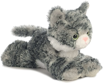 Mini Flopsie - Lily Grey Tabby Cat, 8"