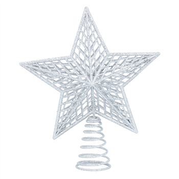 Star Tree Topper, silver/medium