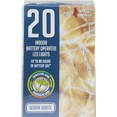 20 LED Fairy Lights - Warm White