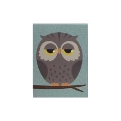 Memo pad - Owl - blue