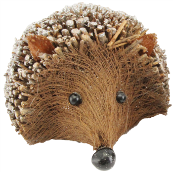 Twig Hedgehogs - with Glitter, large