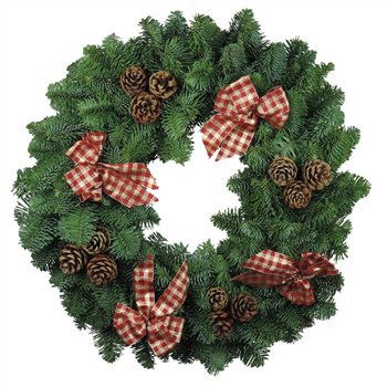 Highlander Christmas Wreath - 10"