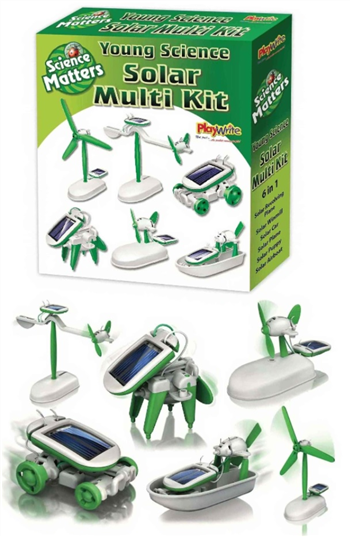 Solar Power 6 in 1 Robot Kit